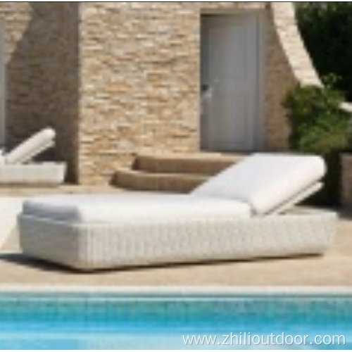 Garden Furniture Rattan Sun Lounger Outdoor